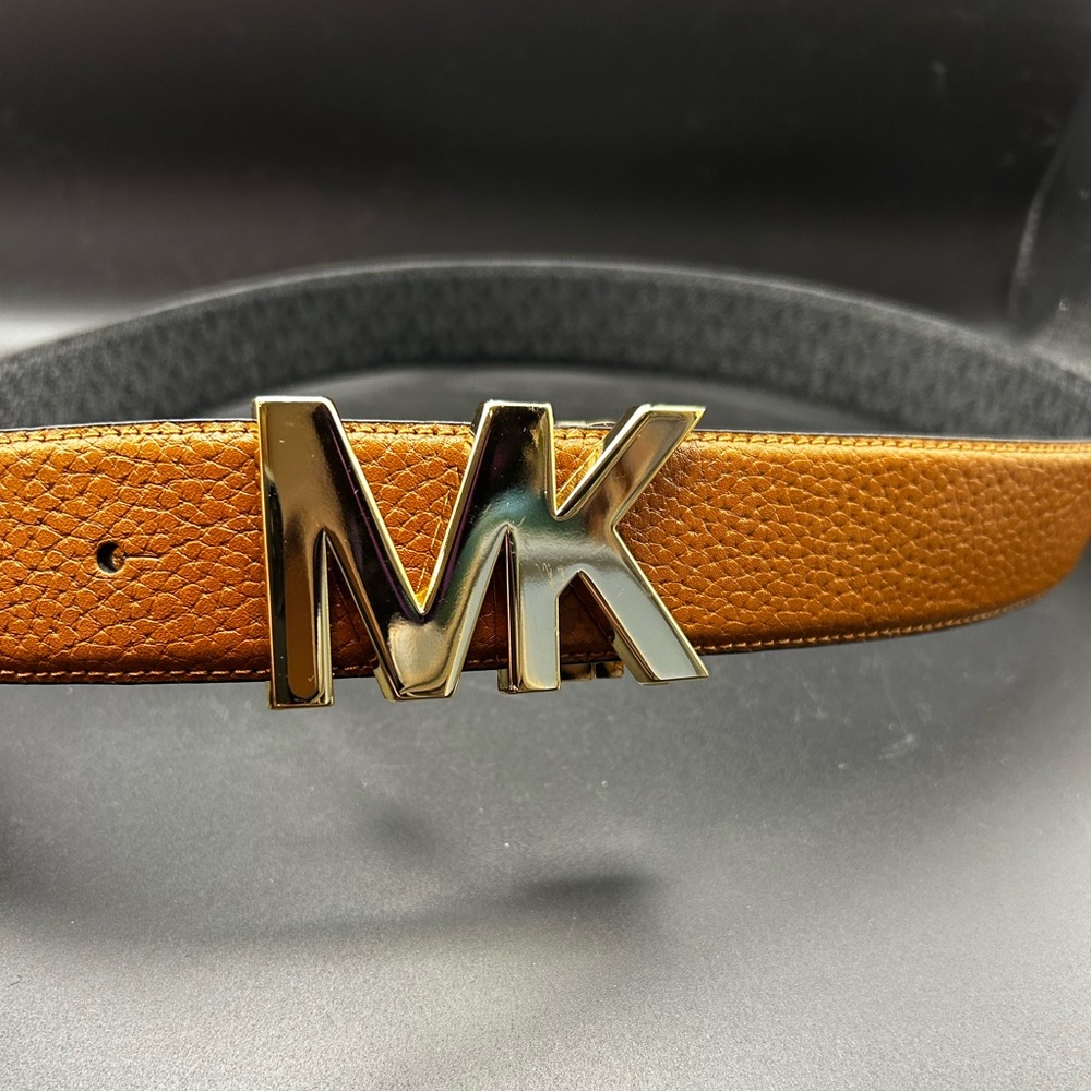 Michael Kors Tan Leather Belt Bag with Gold Logo